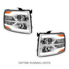 Chevrolet Silverado 2500 HD LS / LT / LTZ (2007 - 2014) Dual LED DRL Projector Headlights LH + RH