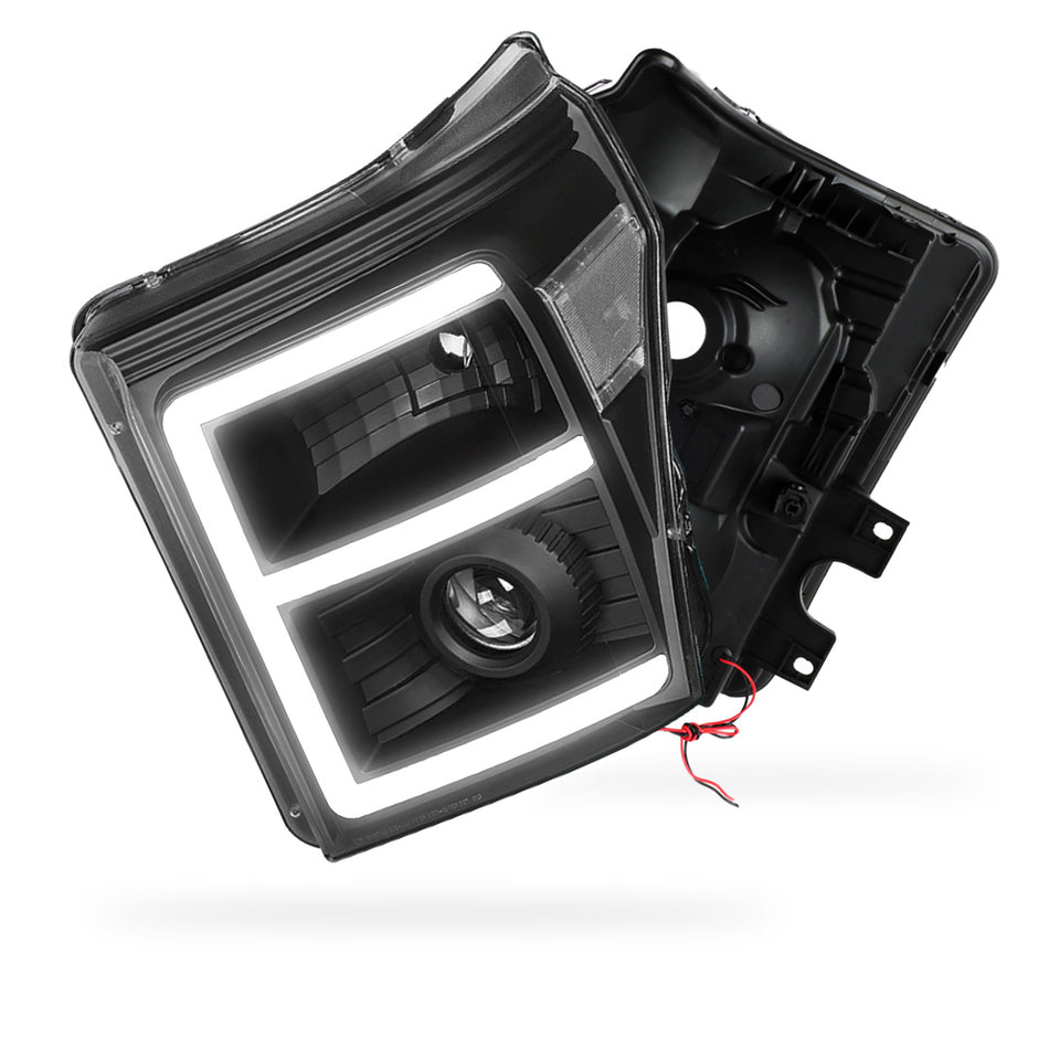 Ford F-350 Super Duty (2011 - 2016) E-Bar LED DRL Projector Headlights LH - RH