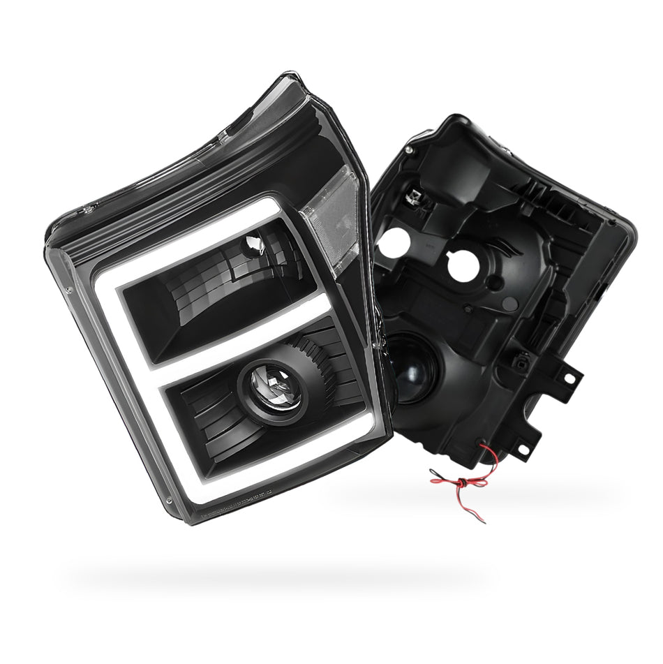 Ford F-450 Super Duty (2011 - 2016) E-Bar LED DRL Projector Headlights LH - RH