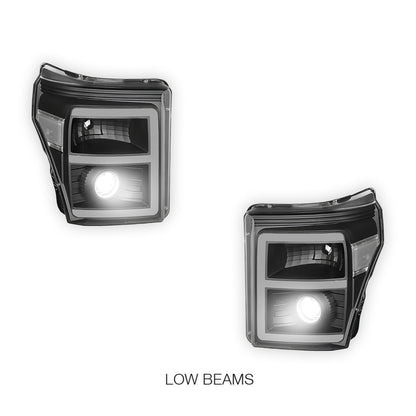 Ford F-450 Super Duty (2011 - 2016) E-Bar LED DRL Projector Headlights LH - RH