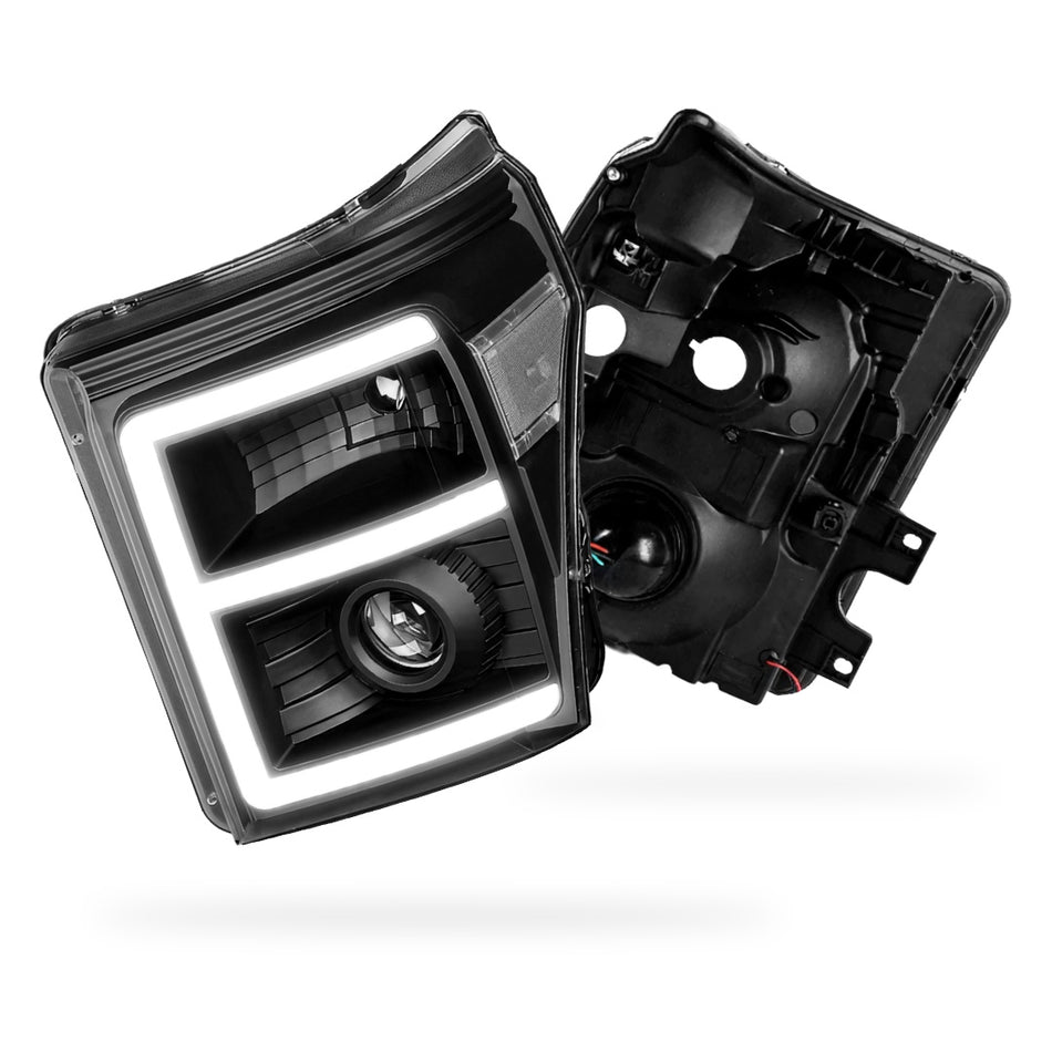 Ford F-550 Super Duty (2011 - 2016) E-Bar LED DRL Projector Headlights LH - RH