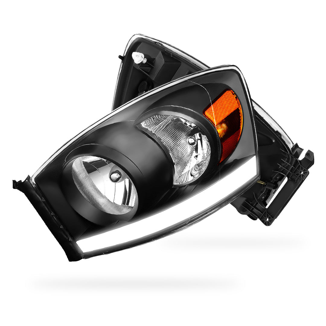 Dodge RAM 3500 (2006 - 2009) LED DRL Replacement Headlights LH + RH