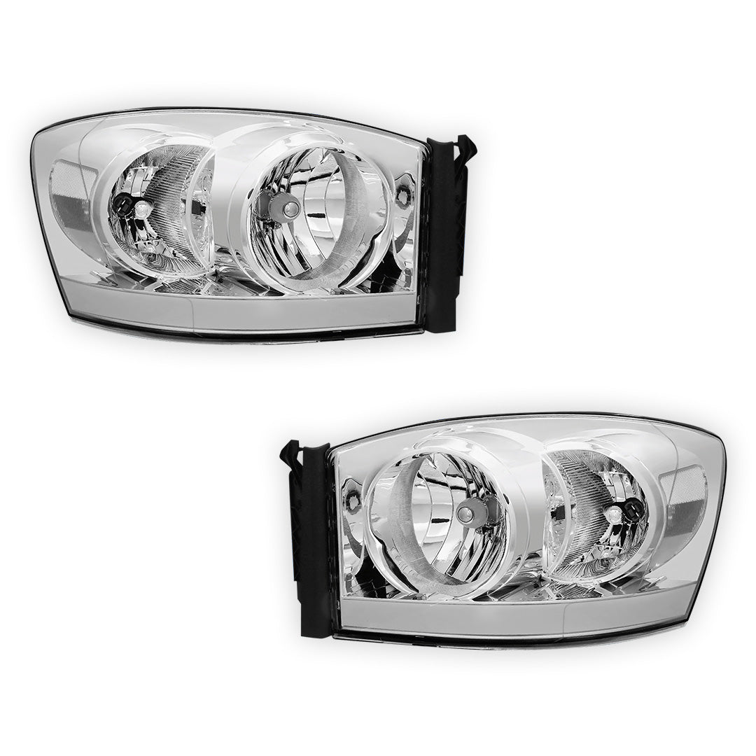 Dodge RAM 3500 (2006 - 2009) LED DRL Replacement Headlights LH + RH