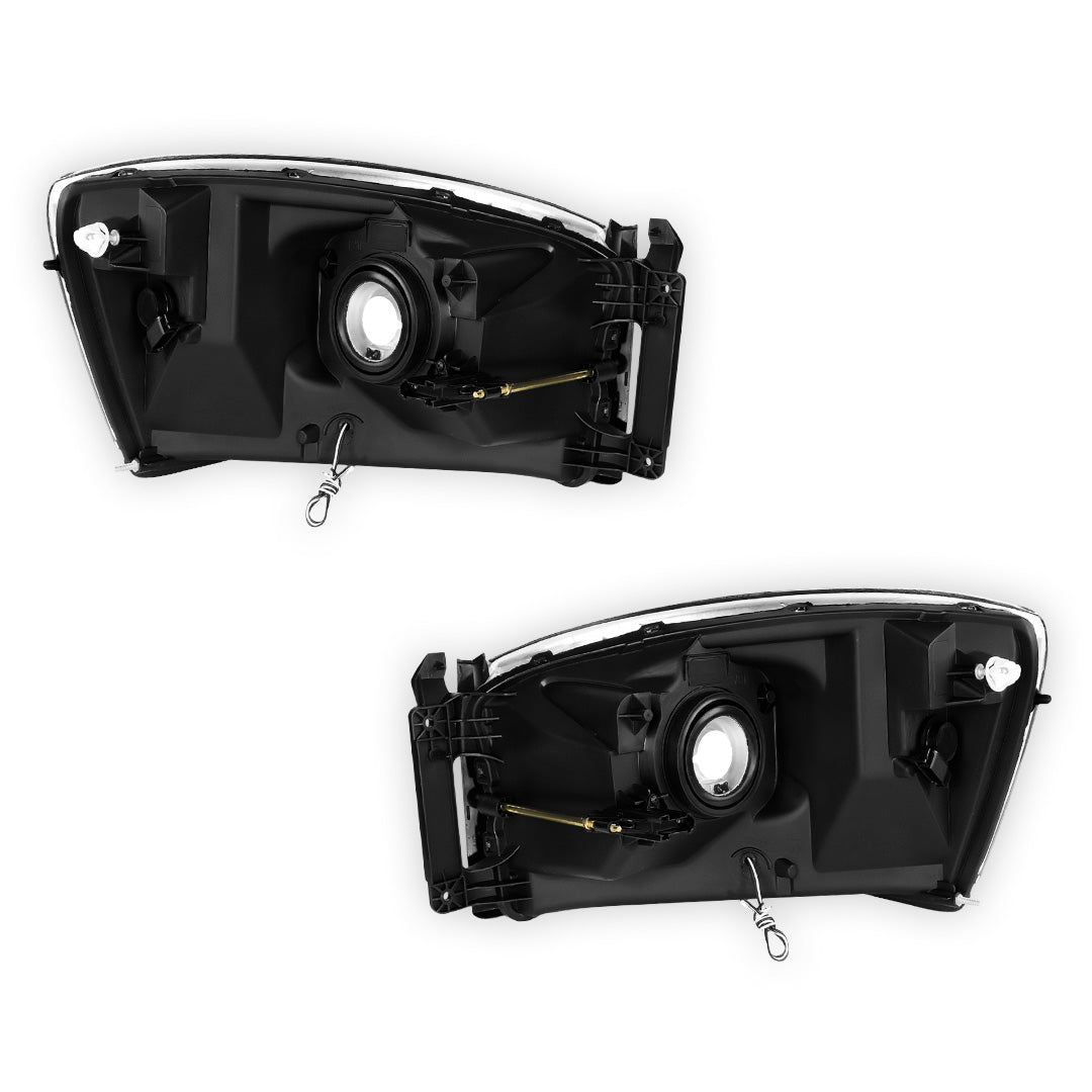 Dodge RAM 3500 (2006 - 2009) LED DRL Replacement Headlights LH + RH