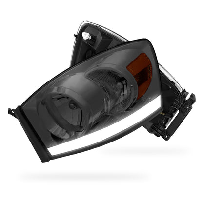 Dodge RAM 3500 (2006 - 2009) LED DRL Replacement Headlights LH + RH