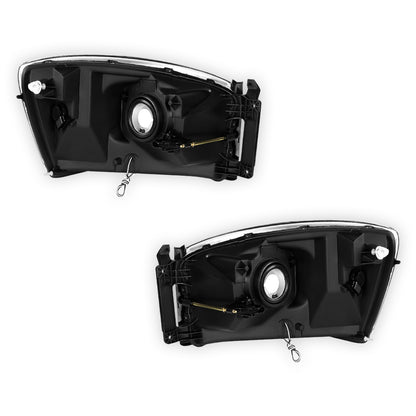 Dodge RAM 3500 (2006 - 2009) LED DRL Replacement Headlights LH + RH