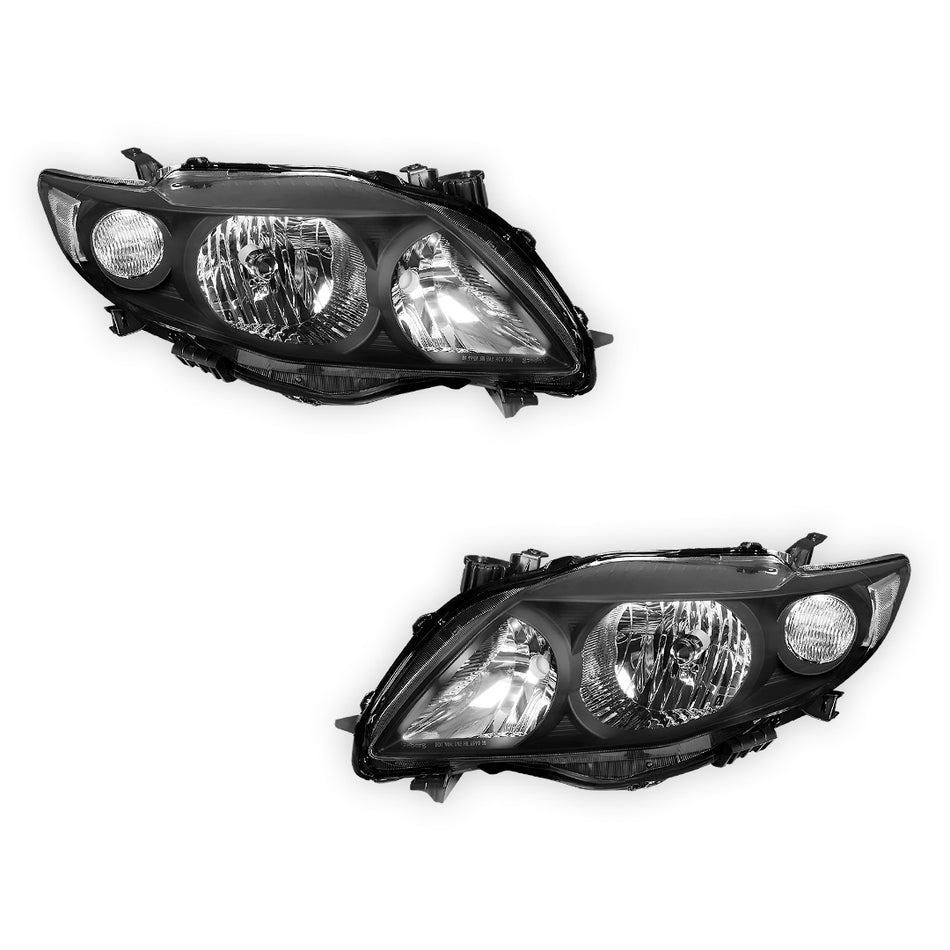 Toyota Corolla (2009 - 2010) Replacement Headlights LH + RH