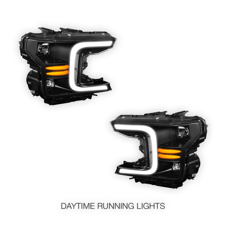 Ford F-150 (2018 - 2021) LED DRL Sequential Signal Headlights LH + RH