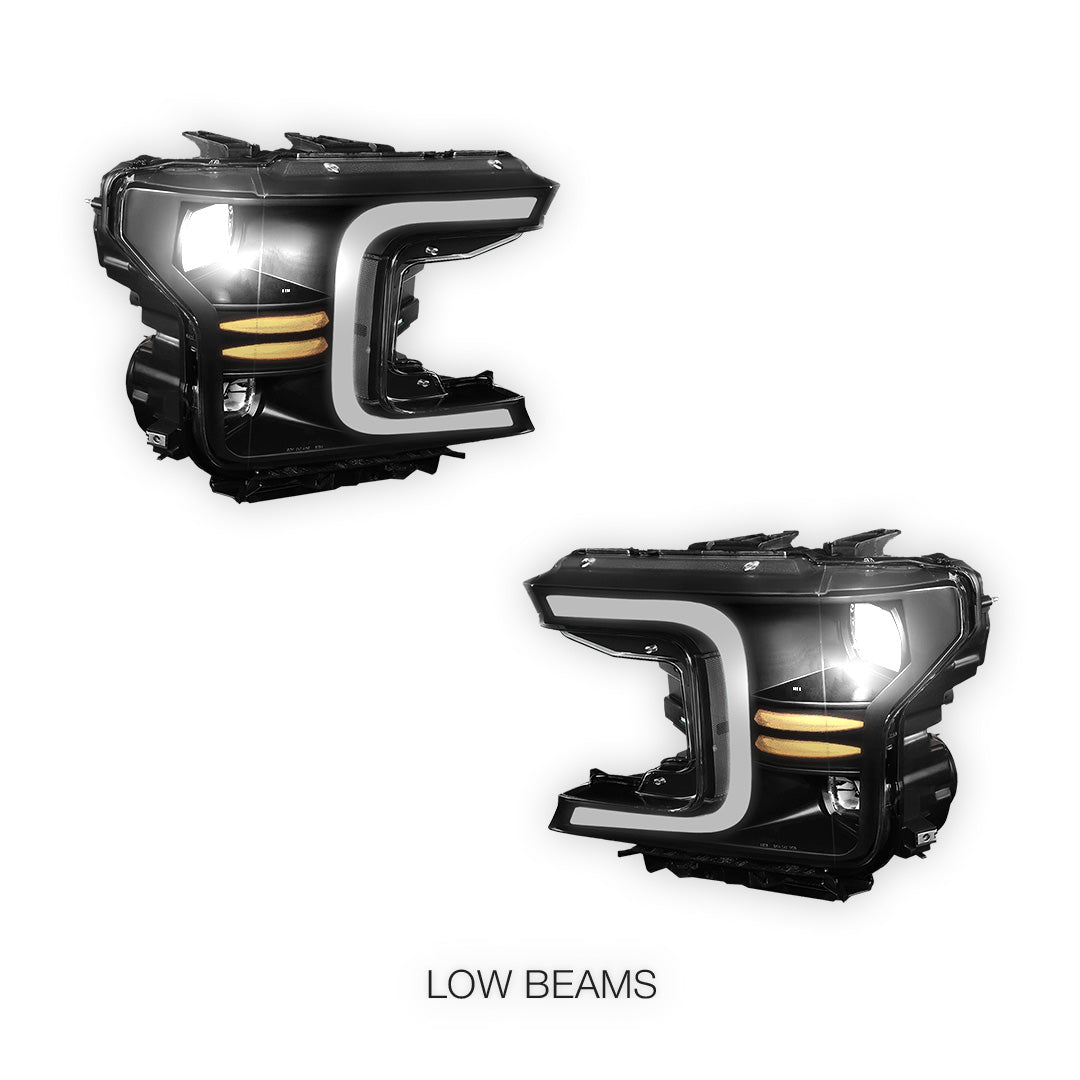 Ford F-150 (2018 - 2021) LED DRL Sequential Signal Headlights LH + RH