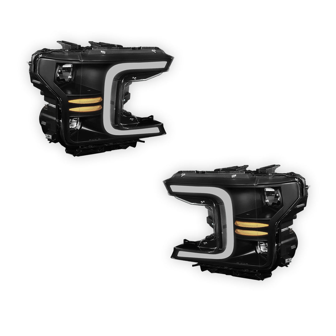 Ford F-150 (2018 - 2021) LED DRL Sequential Signal Headlights LH + RH