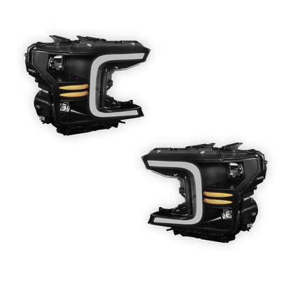 Ford F-150 (2018 - 2021) LED DRL Sequential Signal Headlights LH + RH