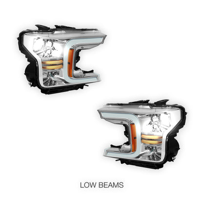 Ford F-150 (2018 - 2021) LED DRL Sequential Signal Headlights LH + RH