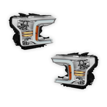 Ford F-150 (2018 - 2021) LED DRL Sequential Signal Headlights LH + RH