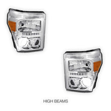 Ford F-350 (2011 - 2016) Dual Halo Projector LED DRL Headlights LH + RH