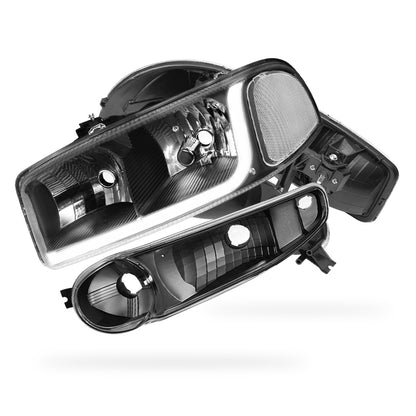 GMC Yukon (2001 - 2006) LED DRL Headlights LH + RH