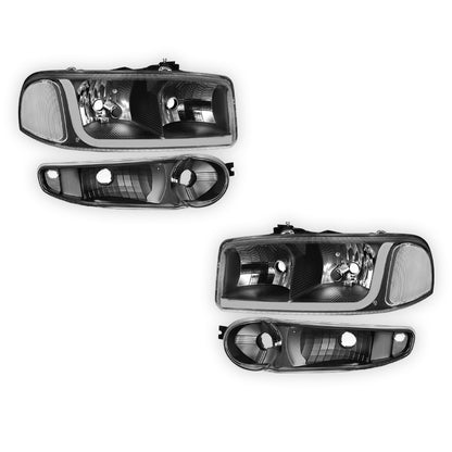 GMC Yukon (2001 - 2006) LED DRL Headlights LH + RH