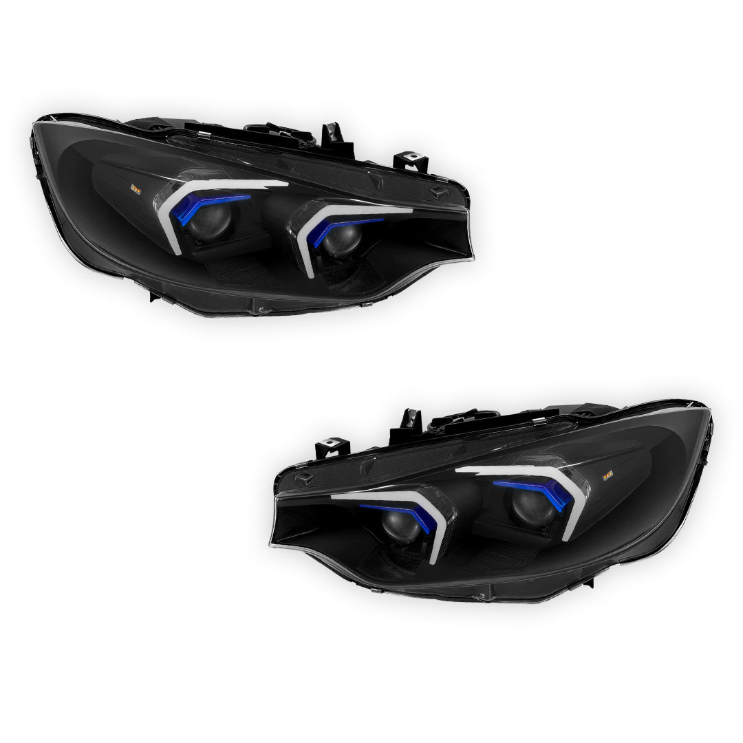 BMW 4-Series F32 / F34 / F36 (2014 - 2020) LED DRL Switchback HID Projector Headlights LH - RH