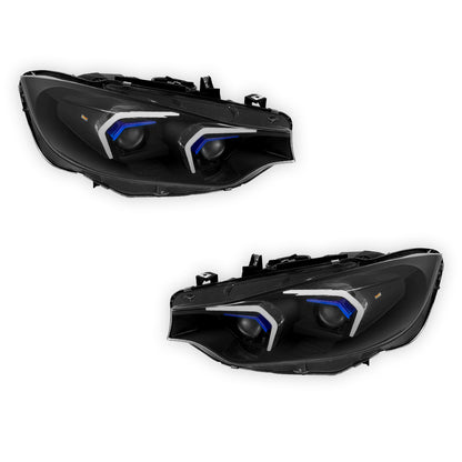 BMW 4-Series F32 / F34 / F36 (2014 - 2020) LED DRL Switchback HID Projector Headlights LH - RH