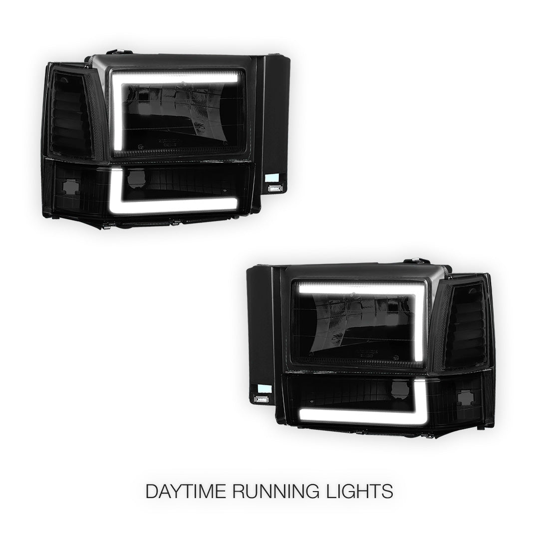 Ford Explorer (1991 - 1994) LED DRL Bar Headlight LH + RH