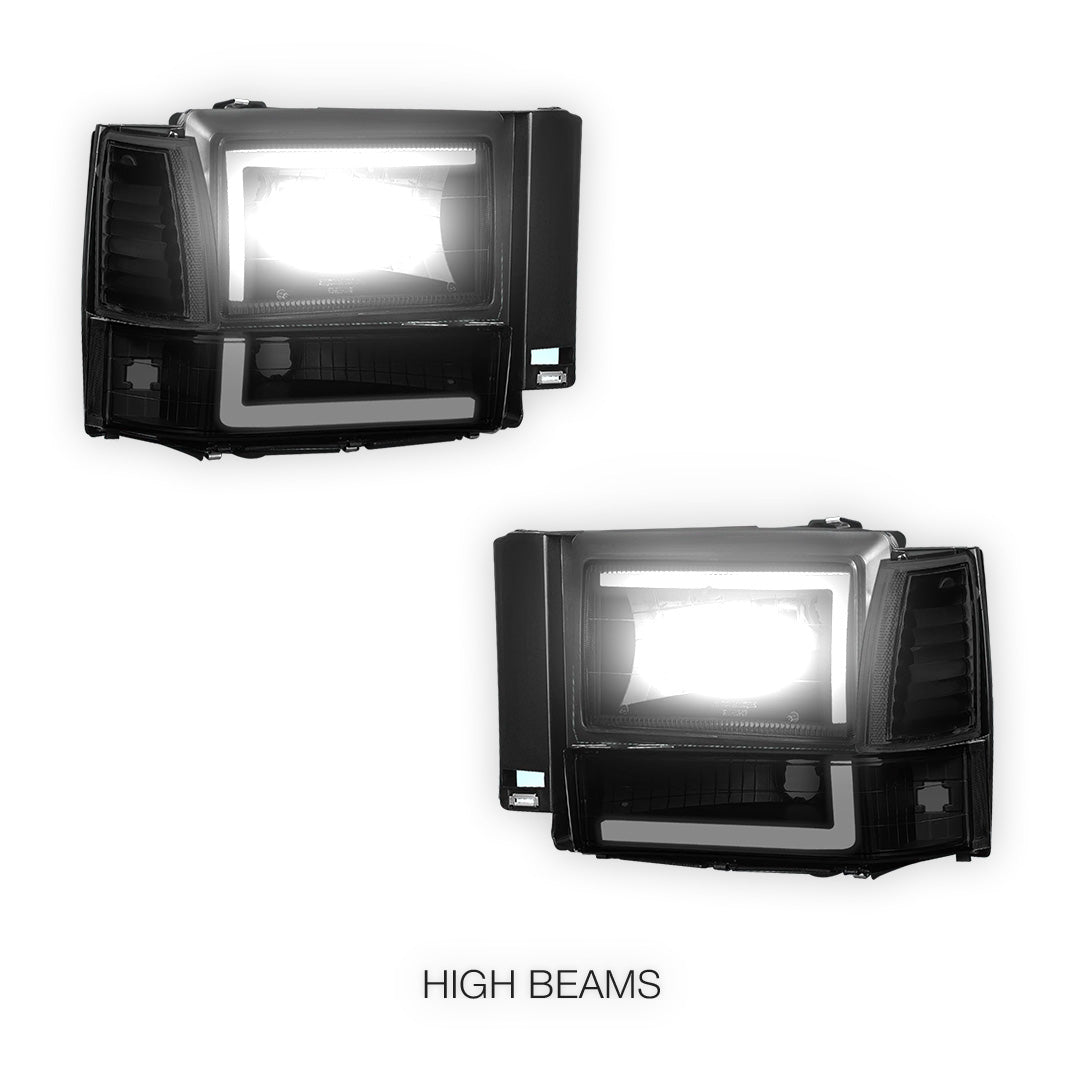 Ford Explorer (1991 - 1994) LED DRL Bar Headlight LH + RH