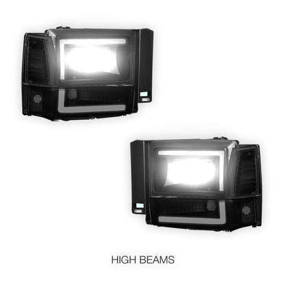 Ford Explorer (1991 - 1994) LED DRL Bar Headlight LH + RH