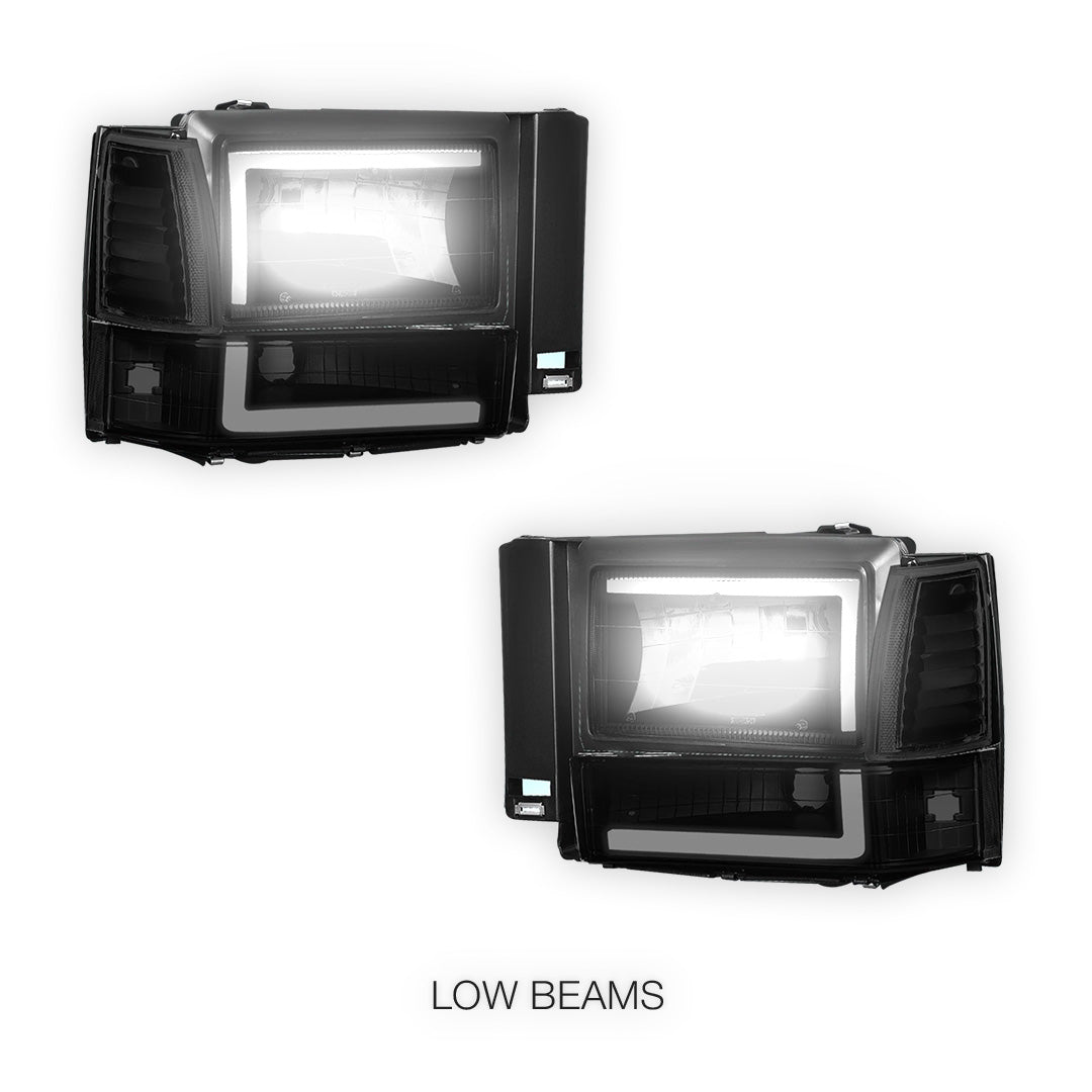 Ford Explorer (1991 - 1994) LED DRL Bar Headlight LH + RH