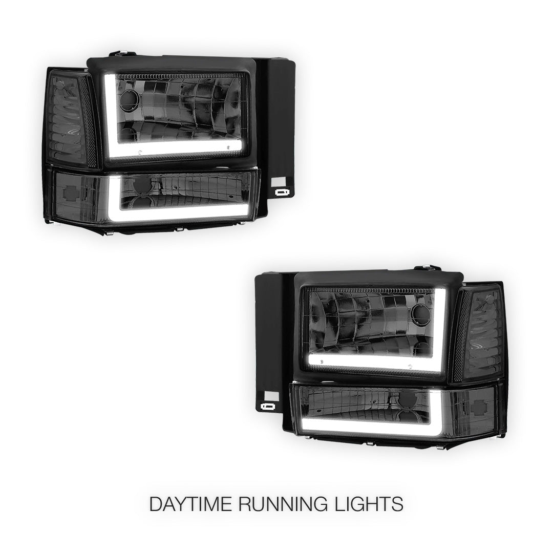 Ford Explorer (1991 - 1994) LED DRL Bar Headlight LH + RH