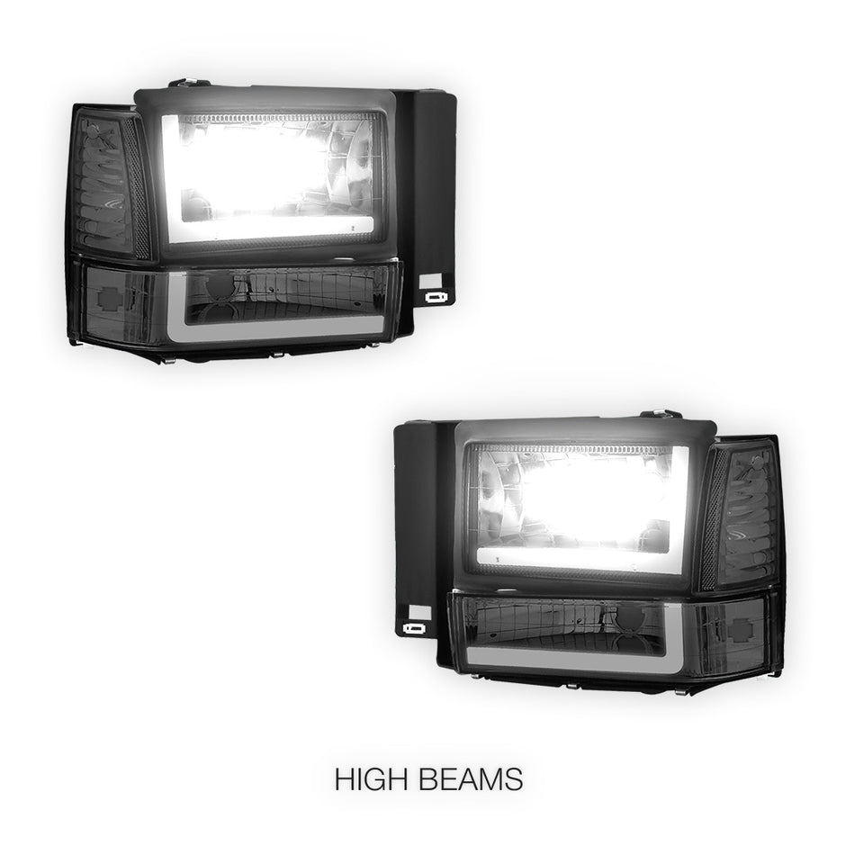 Ford Explorer (1991 - 1994) LED DRL Bar Headlight LH + RH