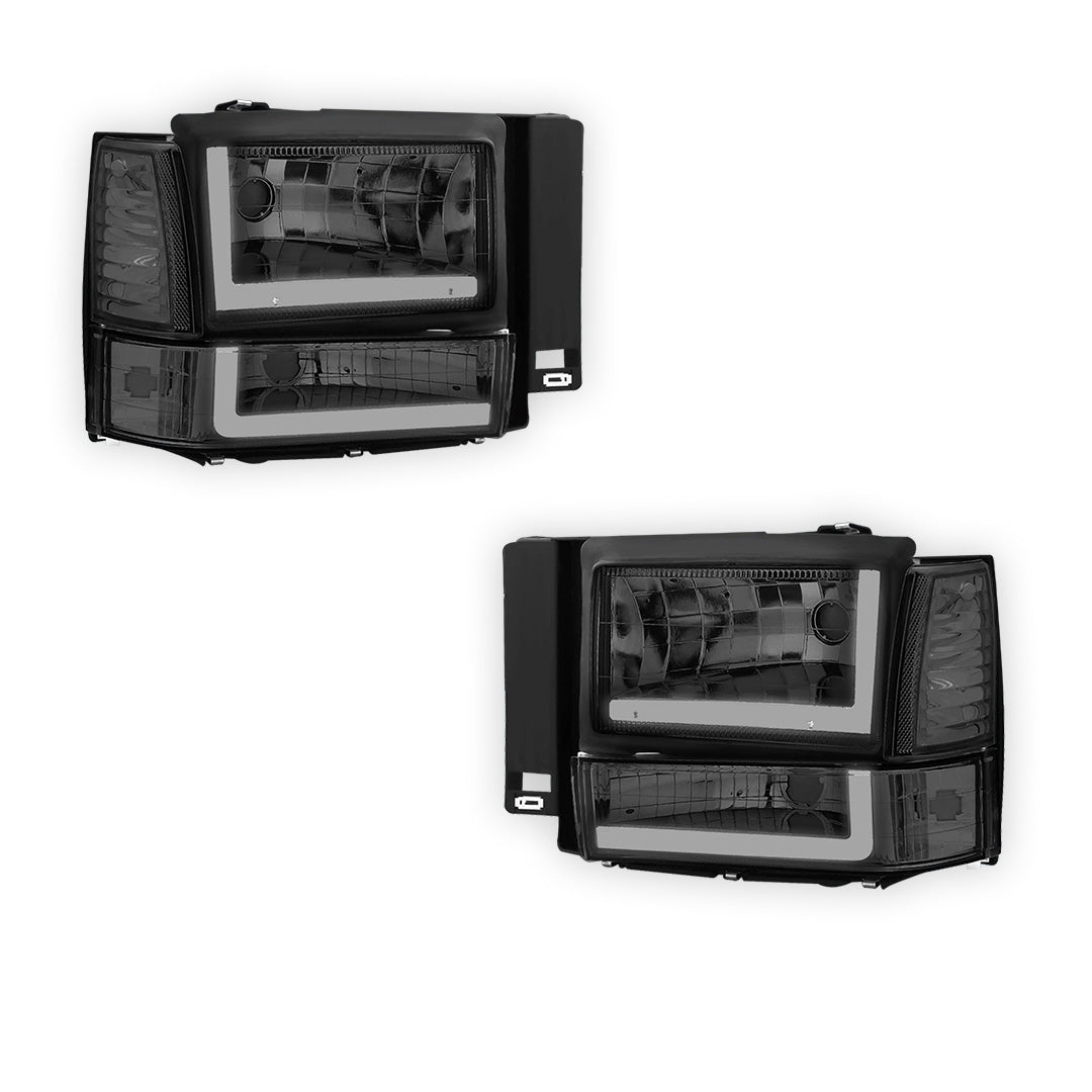 Ford Explorer (1991 - 1994) LED DRL Bar Headlight LH + RH