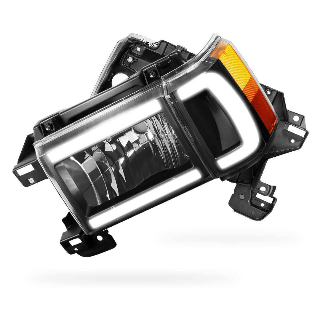 Ford Bronco (1987 - 1991) LED DRL Replacement Headlights LH + RH