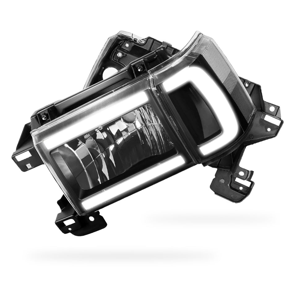 Ford Bronco (1987 - 1991) LED DRL Replacement Headlights LH + RH