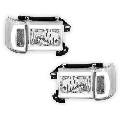 Ford Bronco (1987 - 1991) LED DRL Replacement Headlights LH + RH