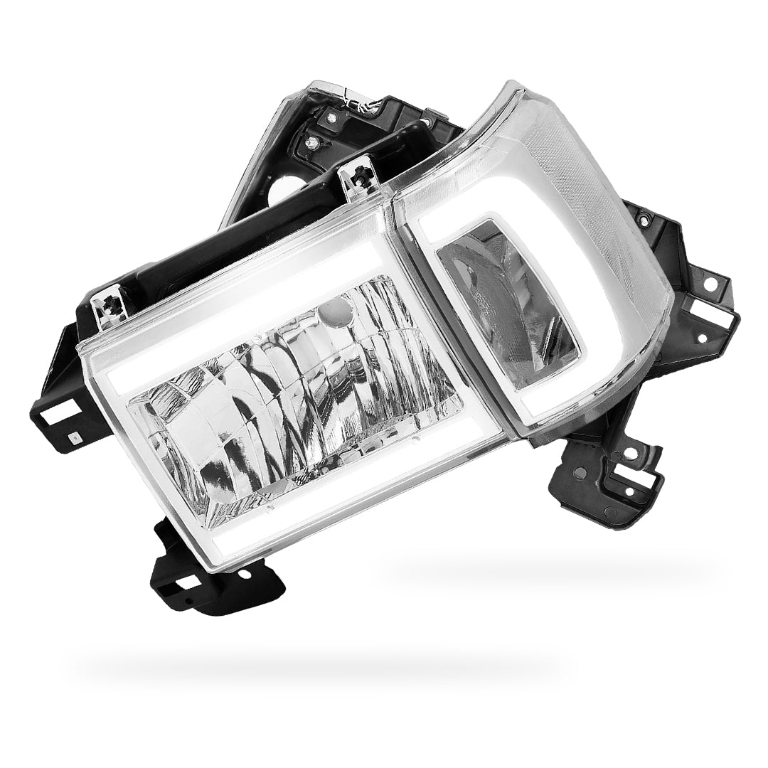 Ford F-150 (1987 - 1991) LED DRL Replacement Headlights LH + RH
