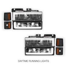 Chevrolet C2500 Suburban Silverado / LS / LT (1994 - 1999) C - LED DRL Headlights LH + RH