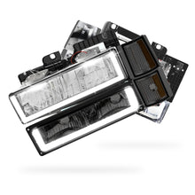 GMC C1500 SL / SLE / SLT (1994 - 1999) U - LED Bar DRL Headlights LH + RH