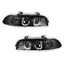 BMW 5-Series (1996 - 2003) LED Signal 3D DRL Projector Headlights LH + RH