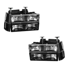 GMC C1500 Suburban SLE / SLT (1994 - 1999) Replacement Headlights and Bumper Lights LH + RH