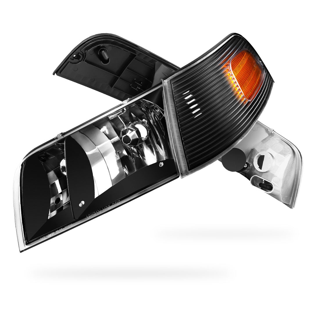 Ford Crown Victoria (1998 - 2011) Replacement Headlights LH + RH