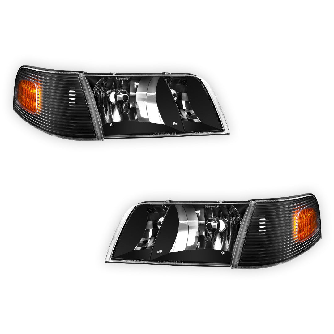 Ford Crown Victoria (1998 - 2011) Replacement Headlights LH + RH