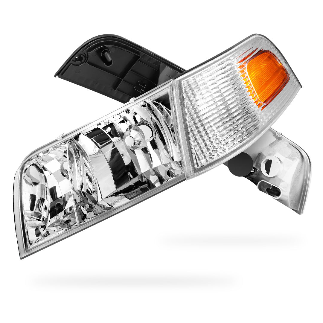 Ford Crown Victoria (1998 - 2011) Replacement Headlights LH + RH