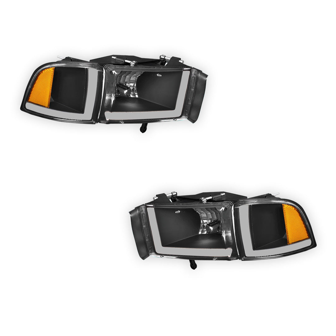 Dodge RAM 1500 (1994 - 2001) LED DRL Headlights LH + RH