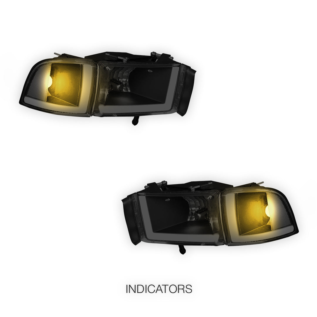 Dodge RAM 1500 (1994 - 2001) LED DRL Headlights LH + RH