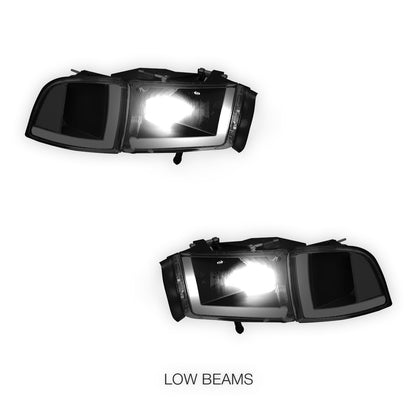 Dodge RAM 1500 (1994 - 2001) LED DRL Headlights LH + RH