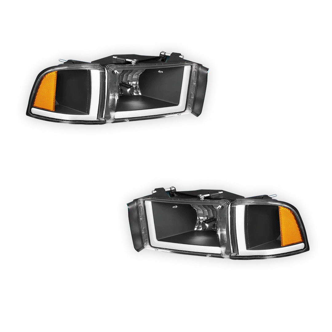 Dodge RAM 2500 (1994 - 2002) LED DRL Headlights LH + RH
