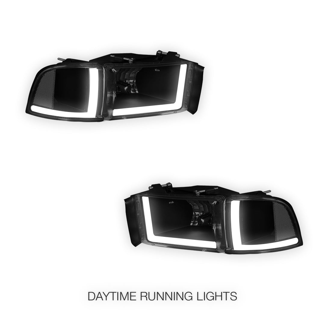 Dodge RAM 2500 (1994 - 2002) LED DRL Headlights LH + RH