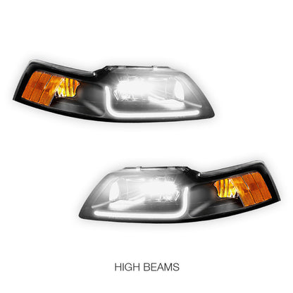 Ford Mustang (1999 - 2004) LED DRL Corner Headlights LH + RH