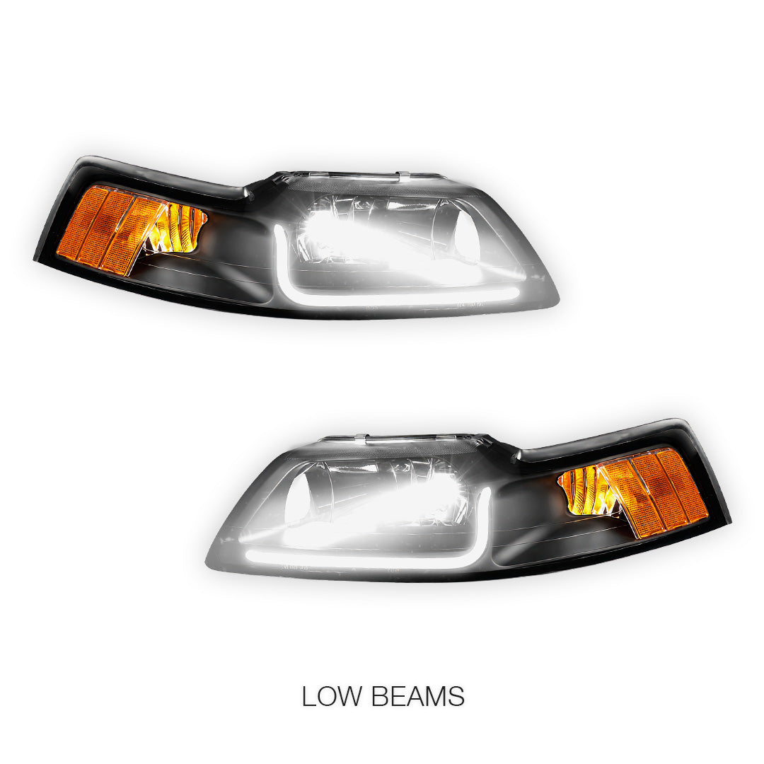 Ford Mustang (1999 - 2004) LED DRL Corner Headlights LH + RH