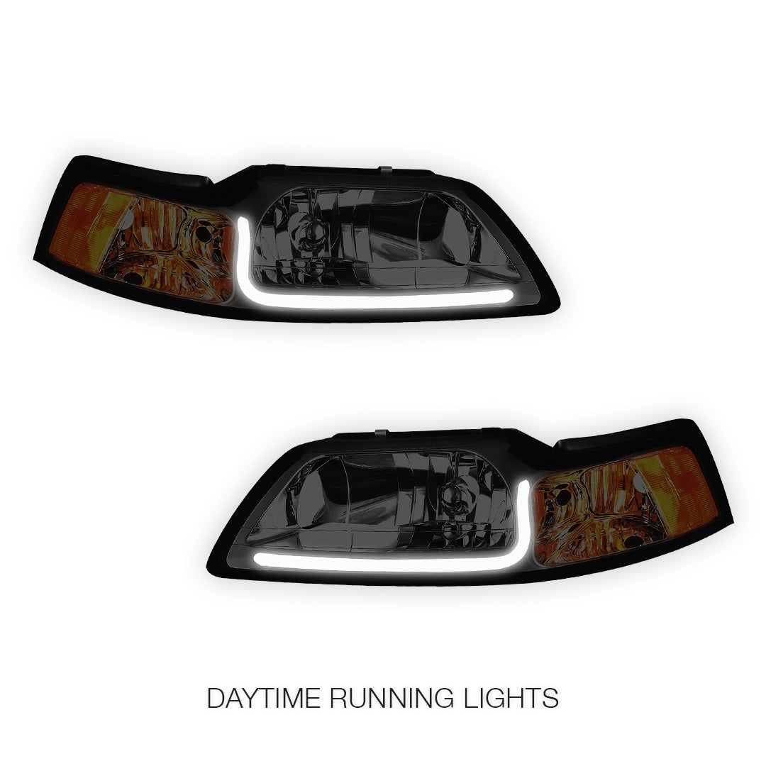 Ford Mustang (1999 - 2004) LED DRL Corner Headlights LH + RH