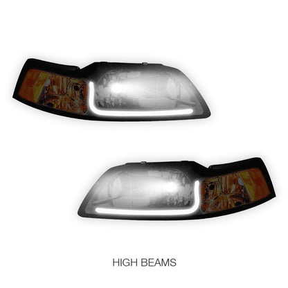 Ford Mustang (1999 - 2004) LED DRL Corner Headlights LH + RH