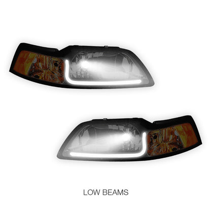 Ford Mustang (1999 - 2004) LED DRL Corner Headlights LH + RH